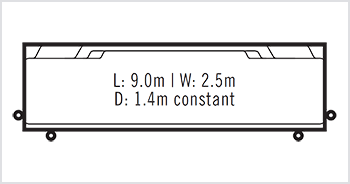 Primo - 9m x 2.5m