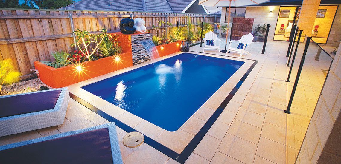 "Santa Fe" Fibreglass Pool Design in Perth | Buccaneer Pools Western Australia