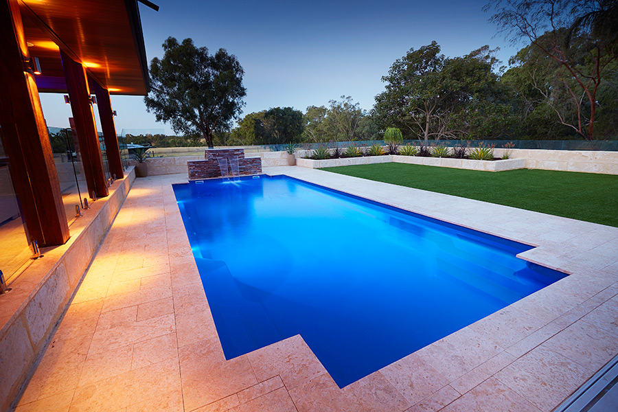 Innovative, safety ledge design featuring a wide, uninterrupted swimming length ideal for exercise and recreation.