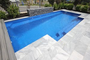 "Castello" Medium Fibreglass Inground Pool - 4m x 3.2m | Colour : Indigo Snow