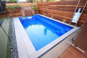 "Positano" Inground Fibreglass Small Pool - 6m x 3.2m | Pool Colour : Mediterranean Blue