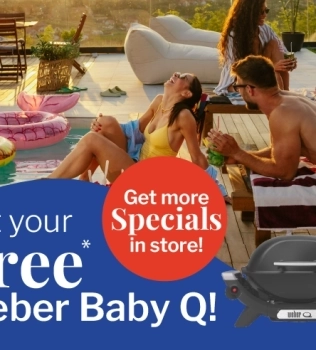 Get a free Weber Baby Q this January!