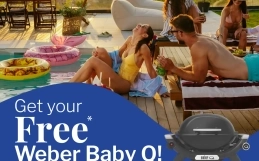 Get a FREE Weber Baby Q This October!