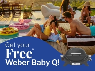 Get a FREE Weber Baby Q This October!